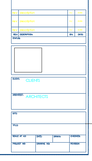 Title Block A3 Paper Layout